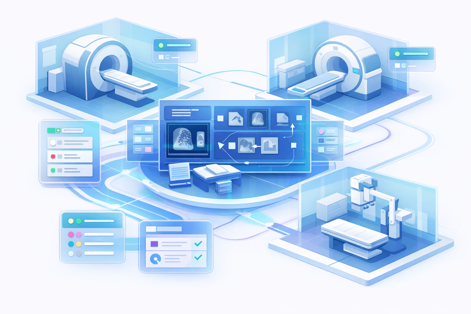 Imaging center solution illustration